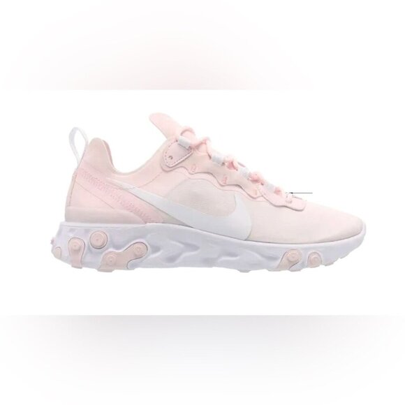 Nike react element 55 pale pink foam cushioning casual lightweight sneakers 7.5 - Picture 1 of 6
